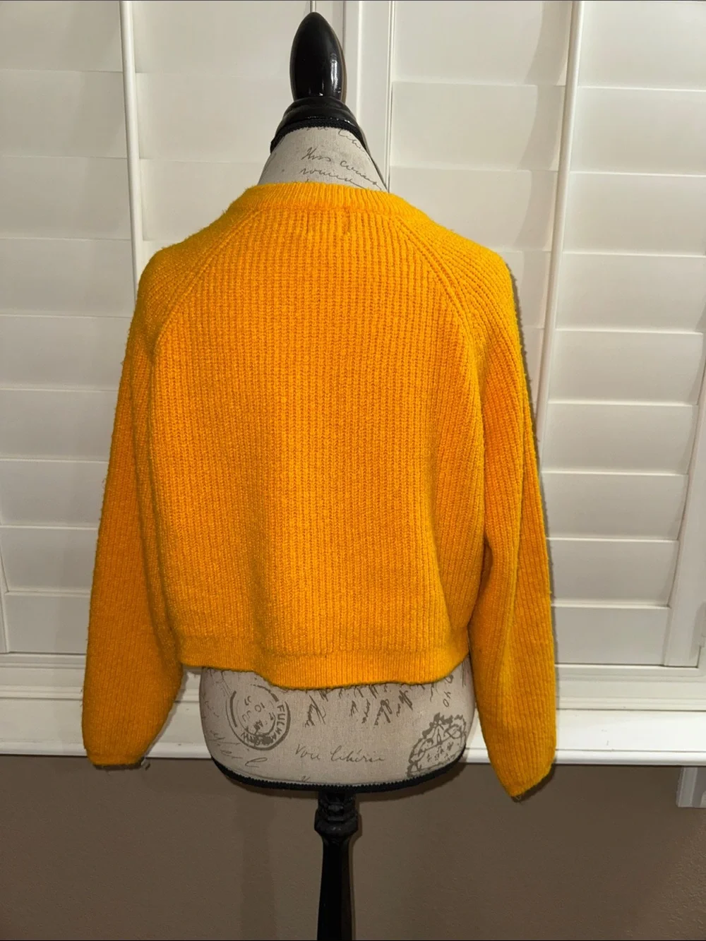 BDG Harlow Henley Sweater Gold